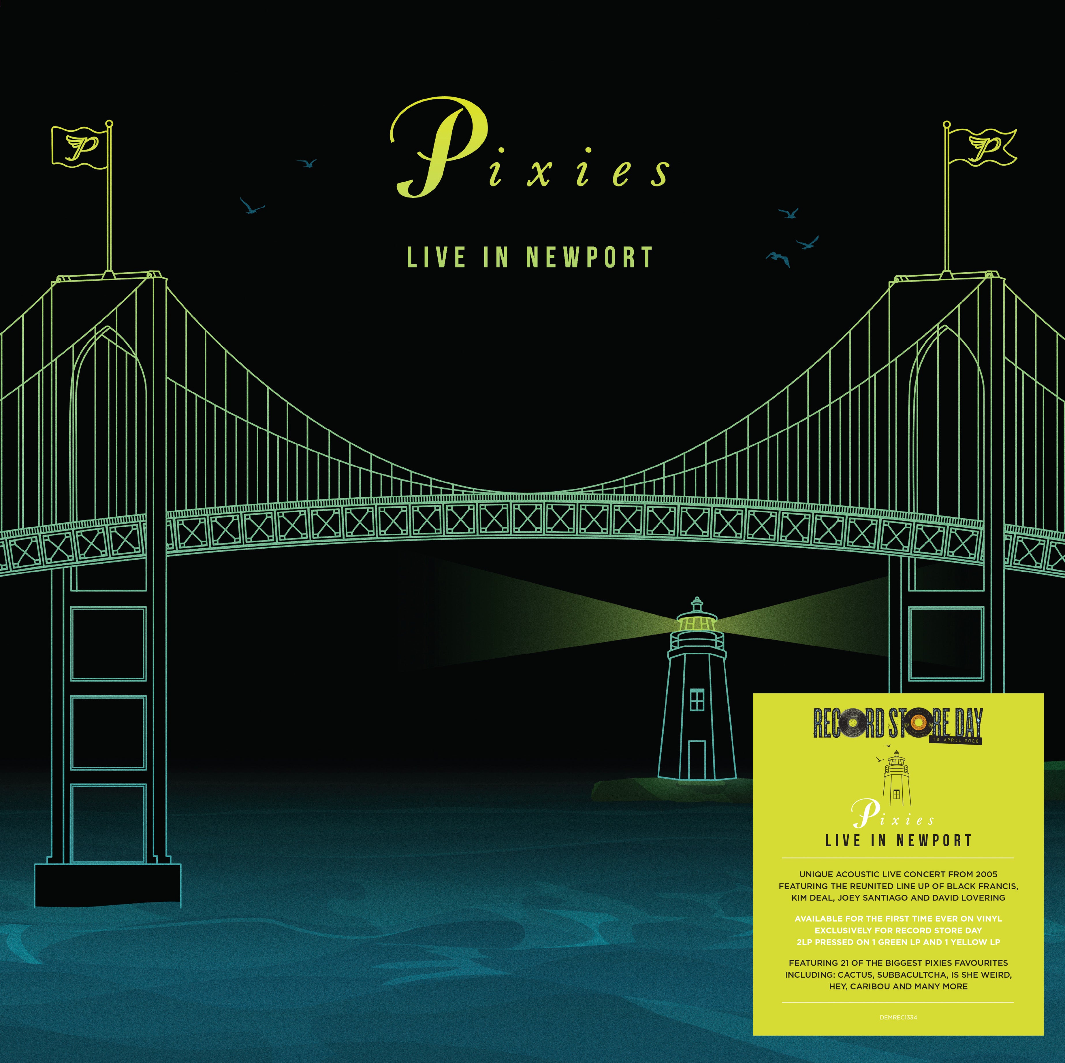 Pixies – Live In Newport (RSD 2026) (Green + Yellow Vinyl) (RSD 2026)