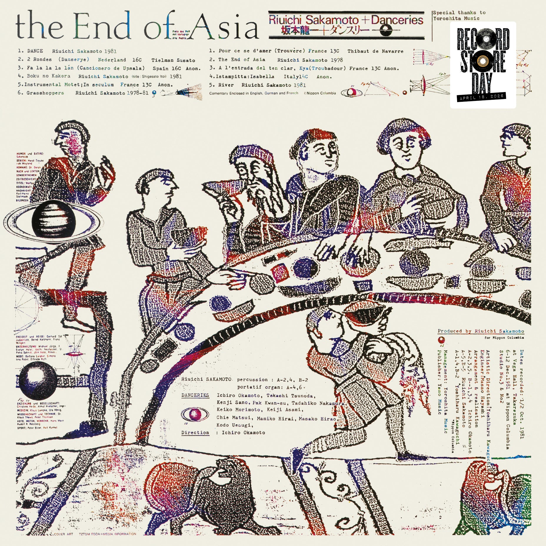 Ryuichi Sakamoto (feat. Danceries) – End of Asia (RSD 2026)