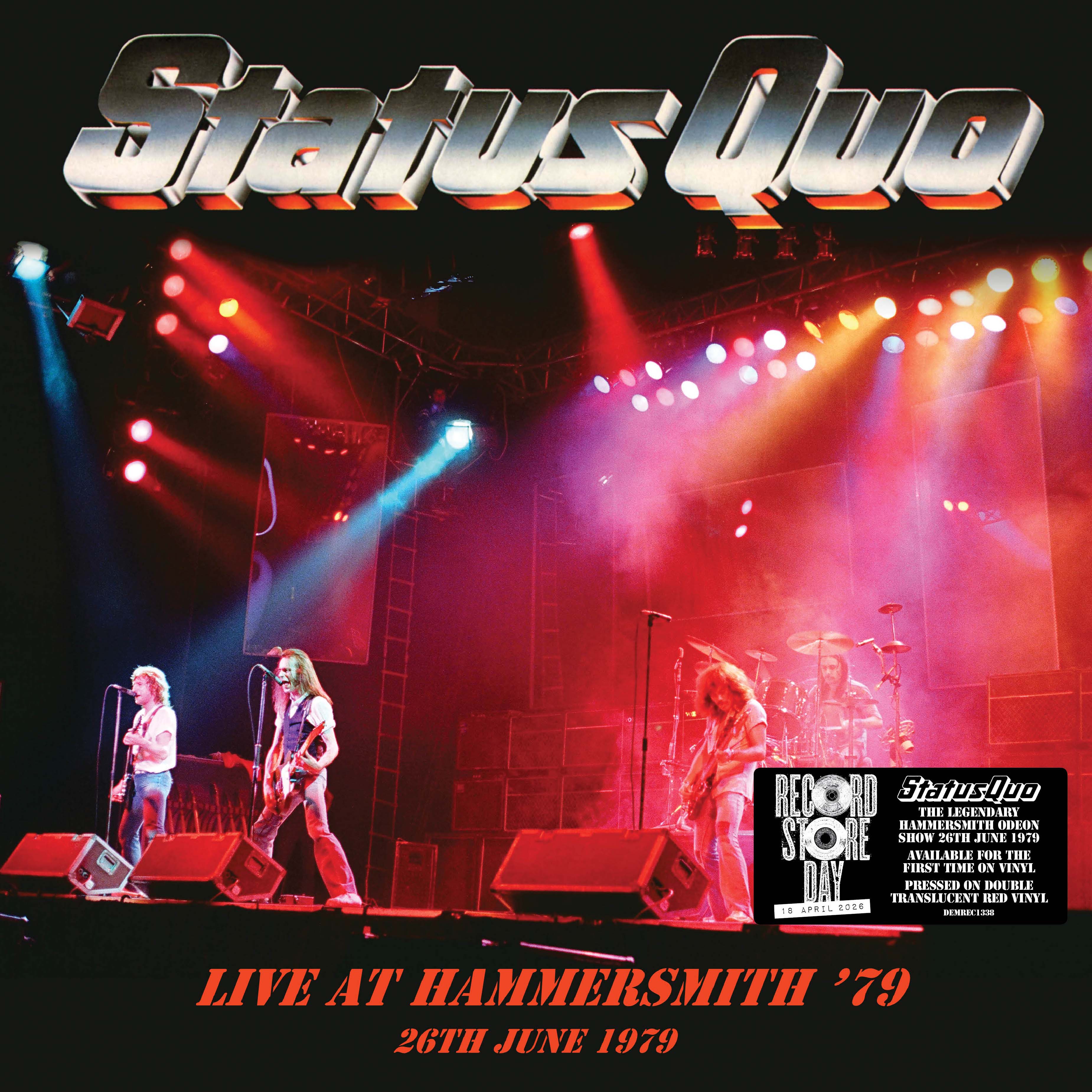 Status Quo – Live In Hammersmith 1979 (RSD 2026) (Translucent Red Vinyl) (RSD 2026)