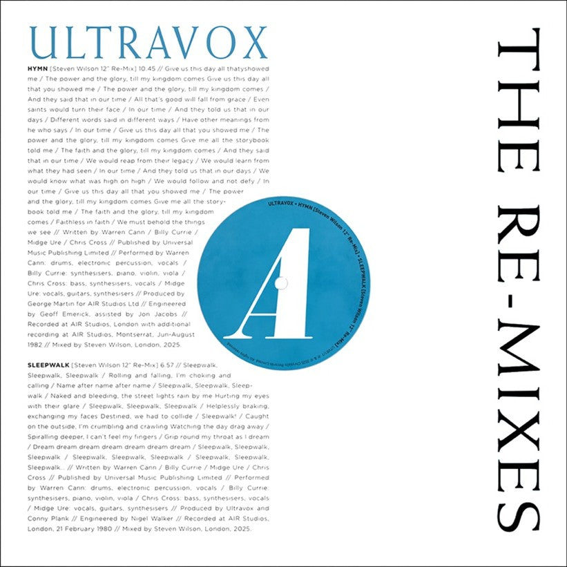 Ultravox – The Re-Mixes (RSD 2026)